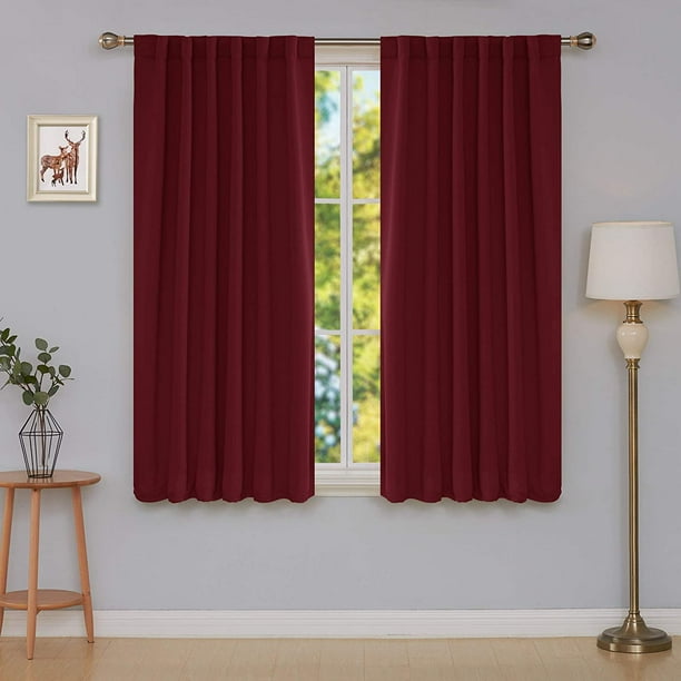 Solid Color Self-Sticky Blackout Curtains Thermal Insulated Window Drapes Panel